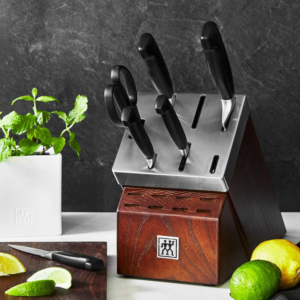 J.A. Henckels Four Star 7-pc Self-Sharpening Block Set
