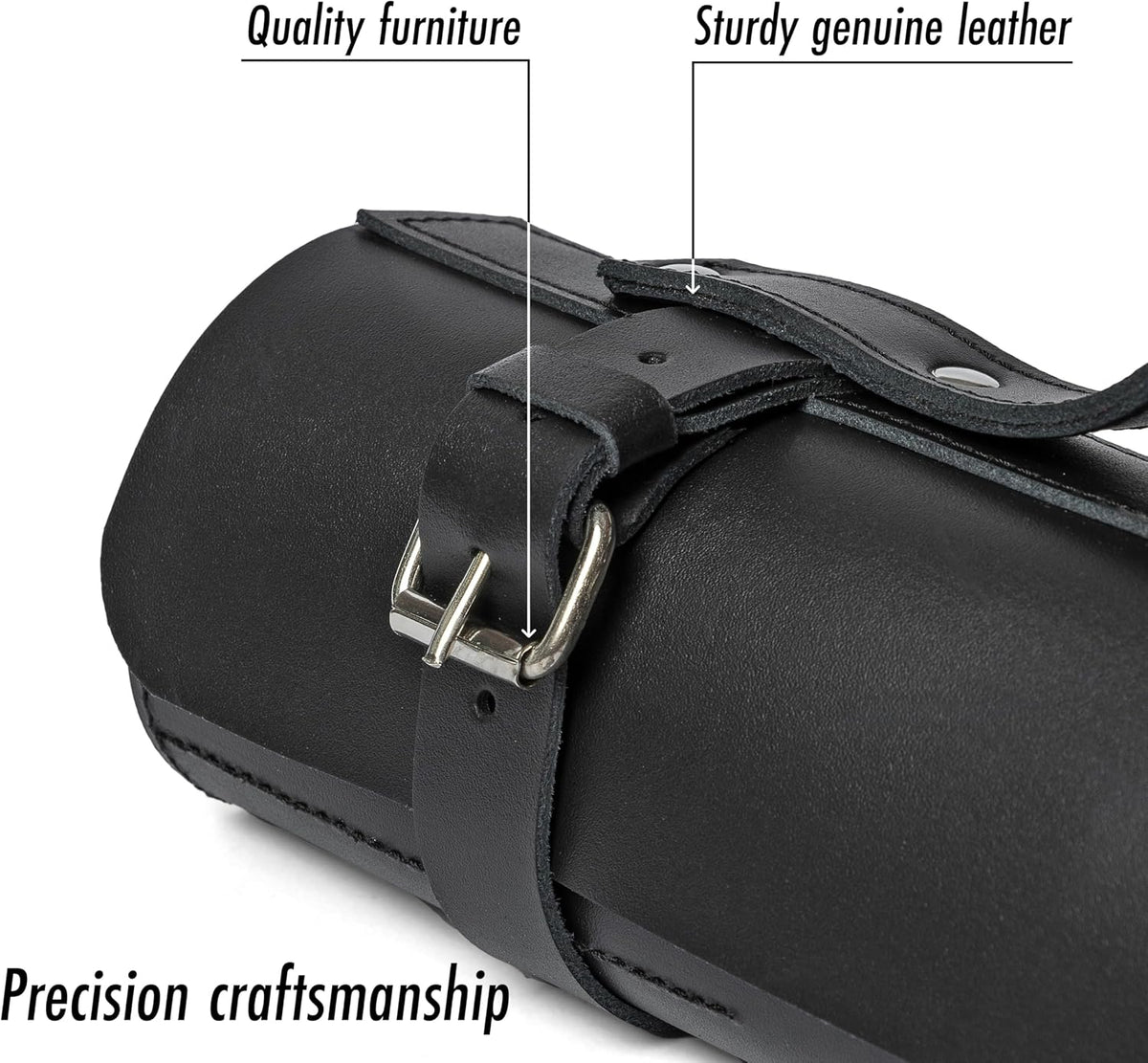Leather Folding Knife Display Roll Organizer for 6 Pocket Knives Case, Pocket Knife Storage Holder, Knives Collection Holder Pouch Bag VR6BL