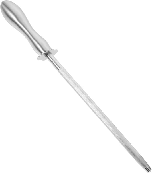 12.20 Inch Stainless Steel Handheld Cutter Sharpener Rod for Kitchen Knives Scissors and Household Tools Multifunctional Knife Honing Stick