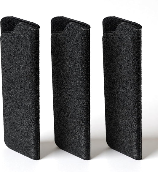 3 PCS Paring Knife Cover 3.5'' Paring Knife Sheath Fruit Knives Edge Guards Plastic Kitchen Blade Sheath Kit Covers with Felt Lining Blade Protectors (Black)