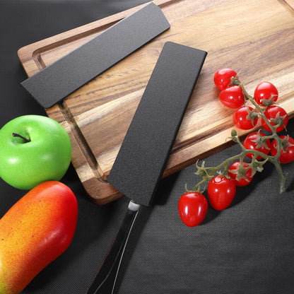 3 PCS Universal Knife Covers or Sleeves, 8.6" X 2.2" Knife Guard Waterproof Abrasion Knifes Sheaths for Kitchen Knives, 8 Inch Chef Knifes Sheath Chefknife Sheath, Plastic&felt (Knives Not Included)