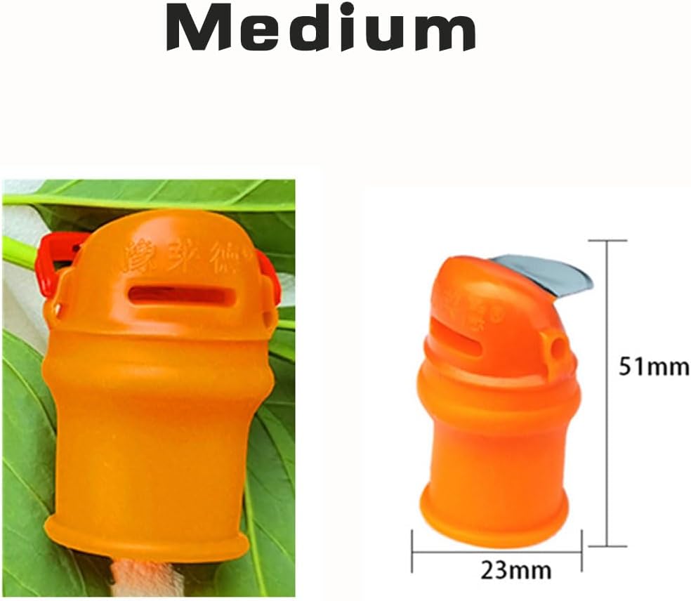 12pcs Silicone Thumb Knife Gardening Tool Set for Harvesting, Plant Fruit Picking, Trimming, Thumb Cutter for Finger Protection（Flat & Tilt B