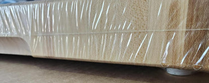 Richelieu Extra Large 19 5/8" x 15 3/4" Canadian Maple Round End Grain Chopping Butcher Block, Ideal for cutting Uncooked meat