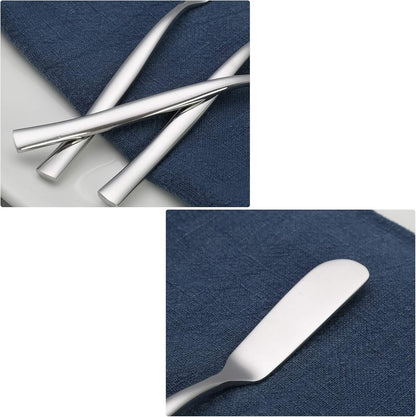 Stainless Steel Butter Knife Set of 12, Spreader Knives