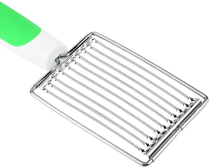 Luncheon Meat Cutter, Stainless Steel Slicer with Handle, Cheese Egg Ham Serrated Knife