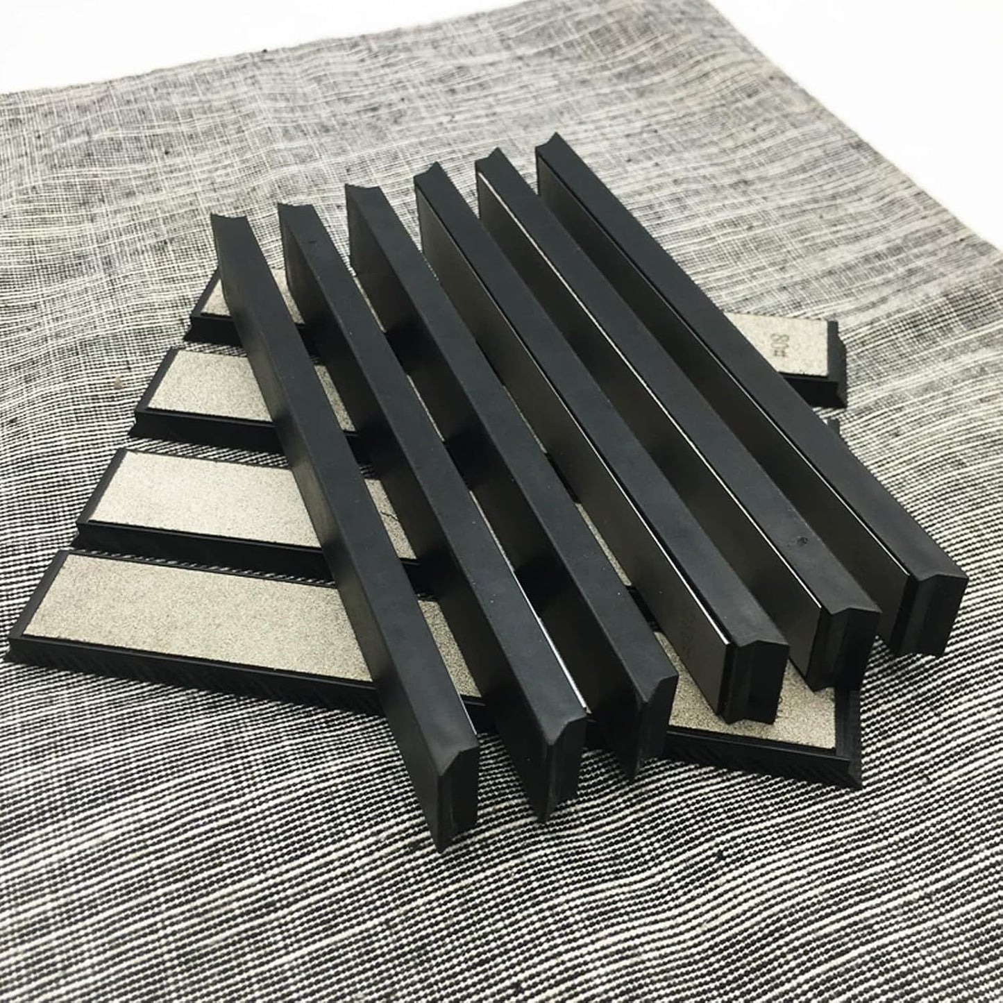 8 Pcs Diamond Sharpening Stones Set, diamond knife sharpening stone with a Non-Slip Base for Ruixin Sharpener