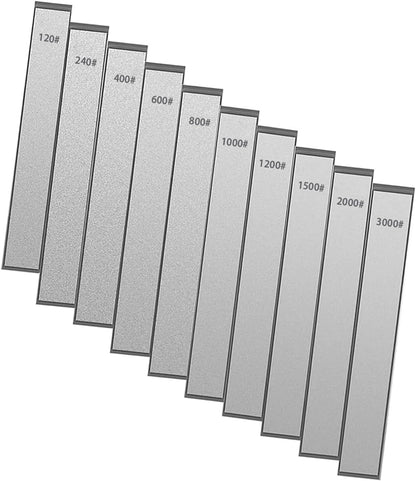 8 Pcs Diamond Sharpening Stones Set, diamond knife sharpening stone with a Non-Slip Base for Ruixin Sharpener