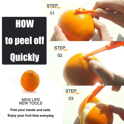 Stainless Steel Fruit Knife Orange Peeler Tools Grapefruit Utensil Tool for Citrus Lemon Kiwi Salads Melon Lime Pitaya Apple