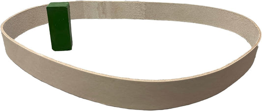 1 X 30 Inch Leather Honing Polishing Belts Available in Multiple Packs (1X30 Leather Belt W/Green Compound)