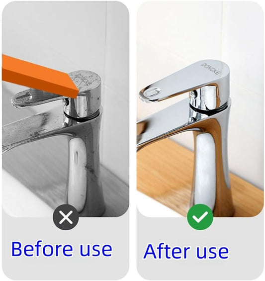 Stainless Steel Stain Remover Eraser Kitchen Descaling Water Rust Removing Stain Cleaning Eraser Multi-Purpose Leather Eraser, Ergonomic Hand Feeling, Measures [3.3 * 2.5 * 0.78] inches, 2pcs.
