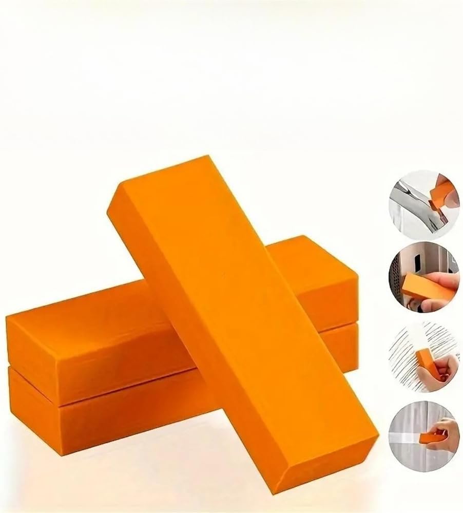 Stainless Steel Stain Remover Eraser Kitchen Descaling Water Rust Removing Stain Cleaning Eraser Multi-Purpose Leather Eraser, Ergonomic Hand Feeling, Measures [3.3 * 2.5 * 0.78] inches, 2pcs.