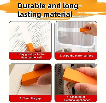 Stainless Steel Stain Remover Eraser Kitchen Descaling Water Rust Removing Stain Cleaning Eraser Multi-Purpose Leather Eraser, Ergonomic Hand Feeling, Measures [3.3 * 2.5 * 0.78] inches, 2pcs.