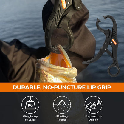SteelStream 6pc Fishing Tool Kit - Corrosion Resistant Fishing Pliers with Lanyard, Fillet Knife, Floating Fish Lip Gripper, Fishing Braid Scissors, Tool Retractor, Fishing Gifts for Men