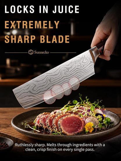 8" Serrated Bread Knife, High Carbon German Steel Sourdough Knife