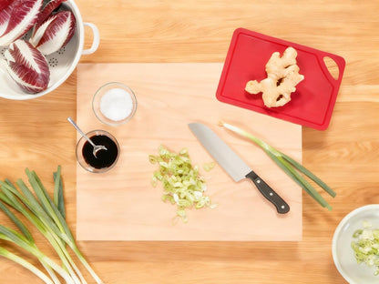Santoku Knife 5 Inch, Ultra Sharp Chef Knife with High Carbon Stainless Steel - Ergonomic Handle Kitchen Knife for Meat, Vegetables & Fruit, Professional Gourmet Chopping Knife (Black)