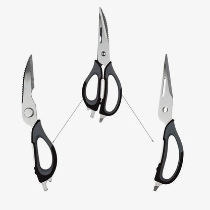 Kitchen Scissor, Professional Sturdy Stainless Steel Multipurpose Food Scissors with Cover, Heavy Duty Sharp Shear Cooking Scissors for Vegetables Meats Fish Scale, Bottle Opener (Purple)