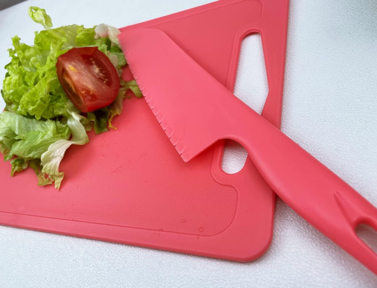 Professional Lettuce Knife to Prevent From Turning Brown, 11" Plastic Serrated Knives for Veggie, Fruit, Cake, Salad, Chef Knife for Cutting - Safe & Durable Nylon Knife Set, 3 Pack