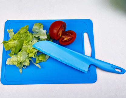 Professional Lettuce Knife to Prevent From Turning Brown, 11" Plastic Serrated Knives for Veggie, Fruit, Cake, Salad, Chef Knife for Cutting - Safe & Durable Nylon Knife Set, 3 Pack
