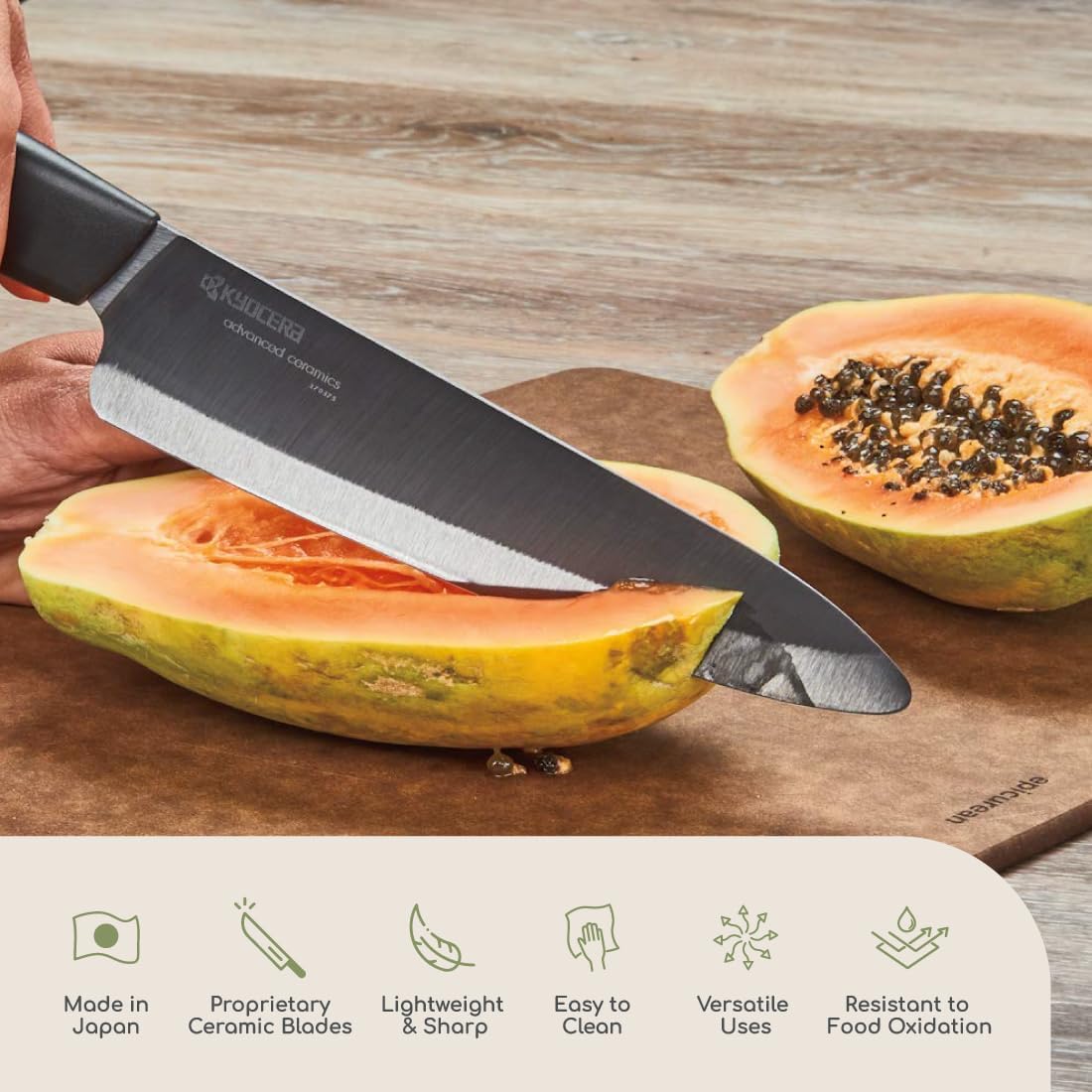 Revolution 6” Ceramic Santoku Knife – Popular All-Purpose Blade