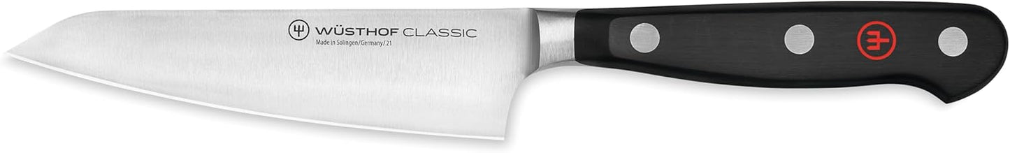 WÜSTHOF Classic 5" Utility Knife, Black, Stainless Steel