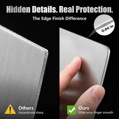 3 PCS 304 Stainless Steel Cutting Board Set for Kitchen