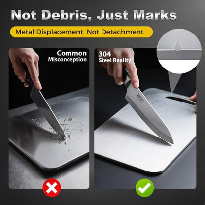 3 PCS 304 Stainless Steel Cutting Board Set for Kitchen