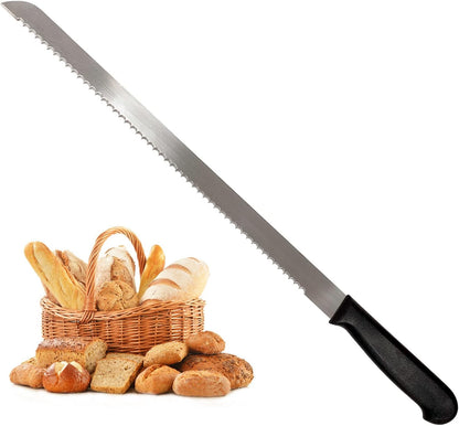 18.1-inch Long Serrated Bread Knife for Homemade Bread | Stainless Steel Loaf Cutter for Sourdough Cakes Sandwiches