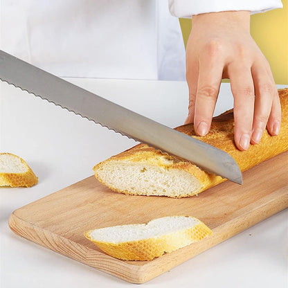 18.1-inch Long Serrated Bread Knife for Homemade Bread | Stainless Steel Loaf Cutter for Sourdough Cakes Sandwiches