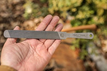 Dual Sided 9 Inch Axe Sharpener Compact File 22101 | Made in Germany C125W2 High Carbon Steel Top Side Single-Cut Bottom Side Double-Cut Blade Sharpening File