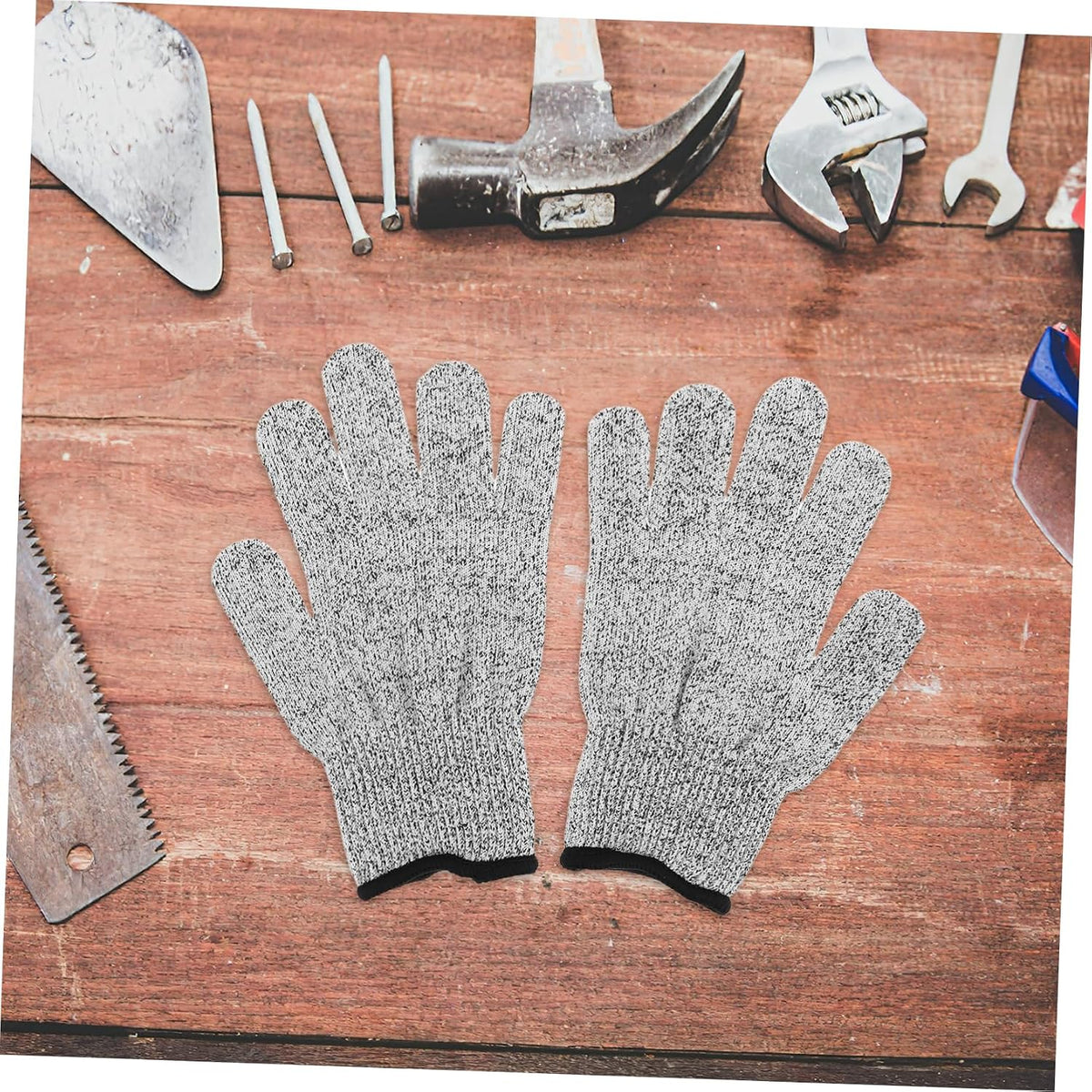 Level 5 Hppe Cut Resistant Arm Sleeves, 2 Pairs for Work