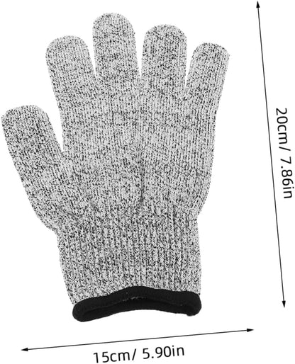 Level 5 Hppe Cut Resistant Arm Sleeves, 2 Pairs for Work