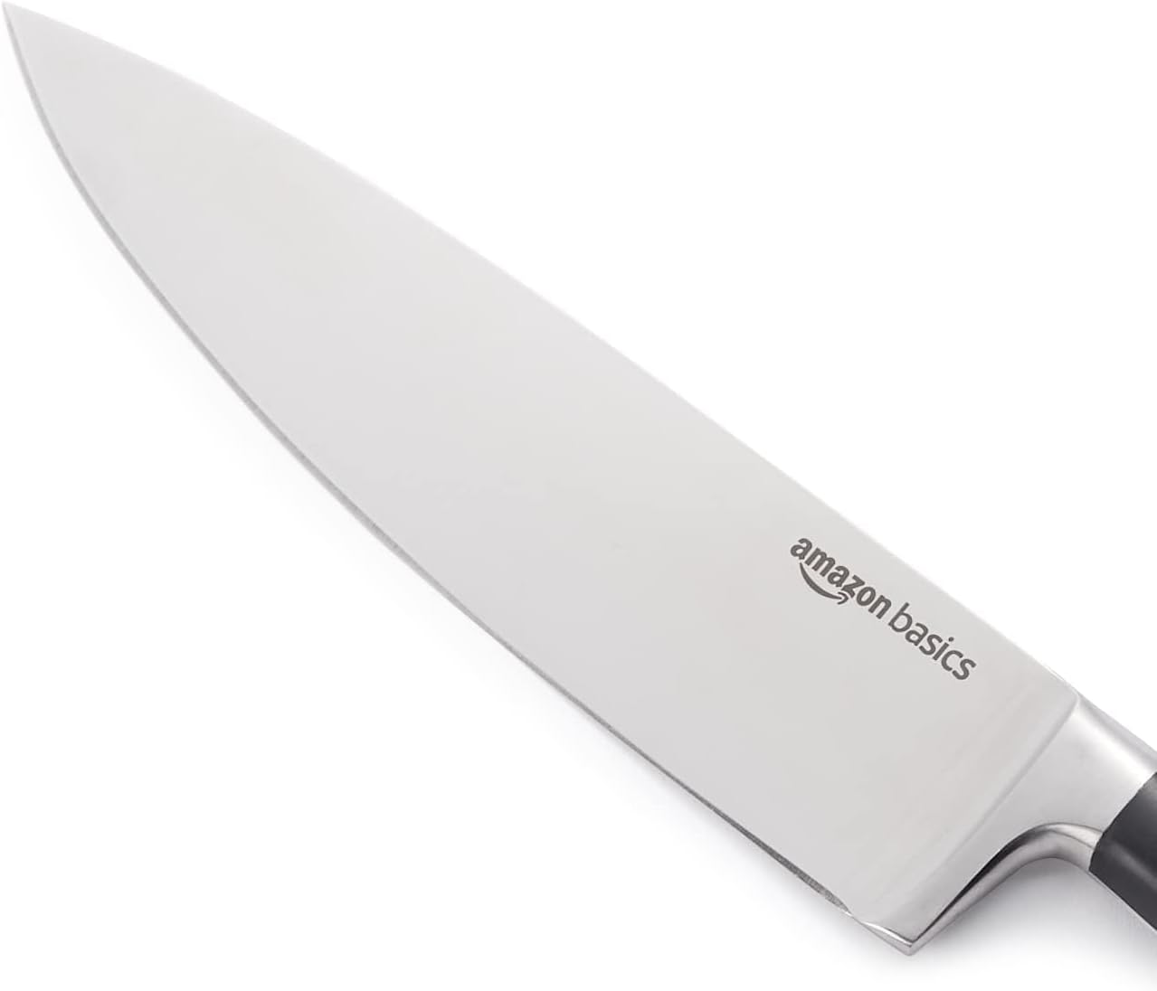 Classic 8-inch Full Tang High Carbon Stainless Steel Chef's Knife, Multipurpose Kitchen Knife with Three Rivets, Silver