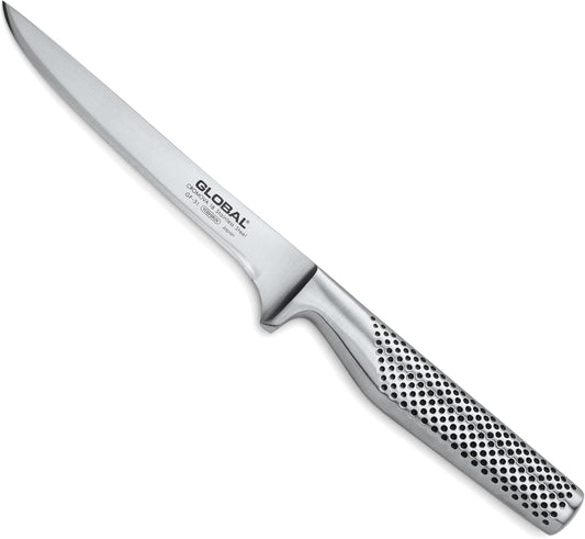 Global GF-31-6 1/4 inch, 16cm Heavyweight Boning Knife, 6, Stainless Steel