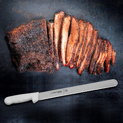 Dexter-Russell 12" Scalloped Slicer, S140-12SC-PCP, SANI-SAFE Series
