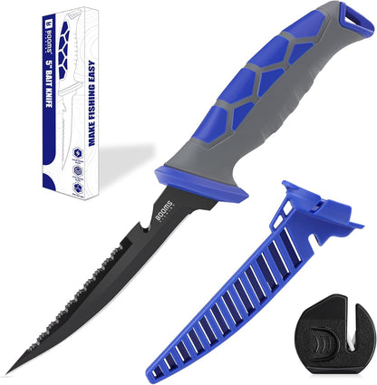 Fillet Knife for Fish: 5" Razor-Sharp Bait Knife, XW60