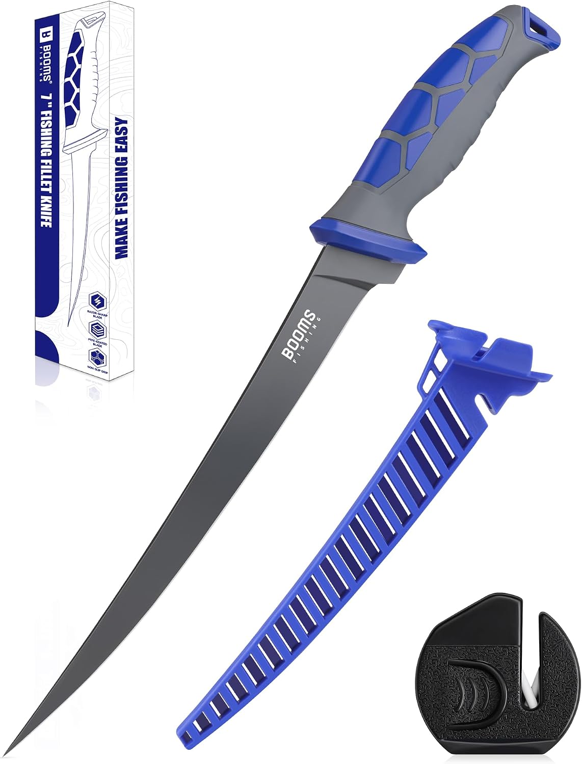 Fillet Knife for Fish: 5" Razor-Sharp Bait Knife, XW60