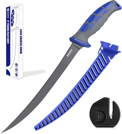 Fillet Knife for Fish: 5" Razor-Sharp Bait Knife, XW60