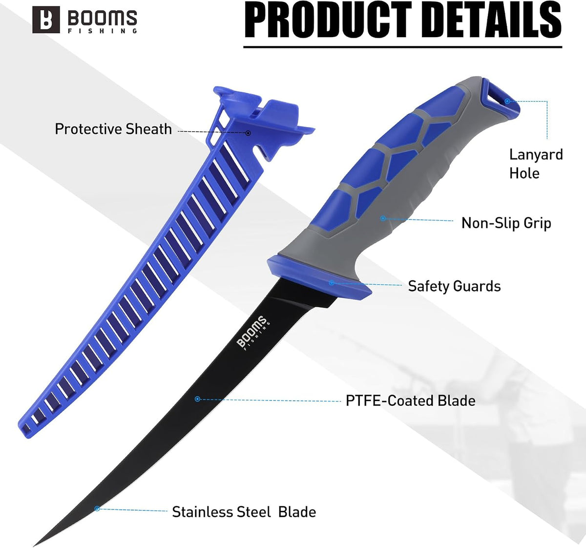 Fillet Knife for Fish: 5" Razor-Sharp Bait Knife, XW60