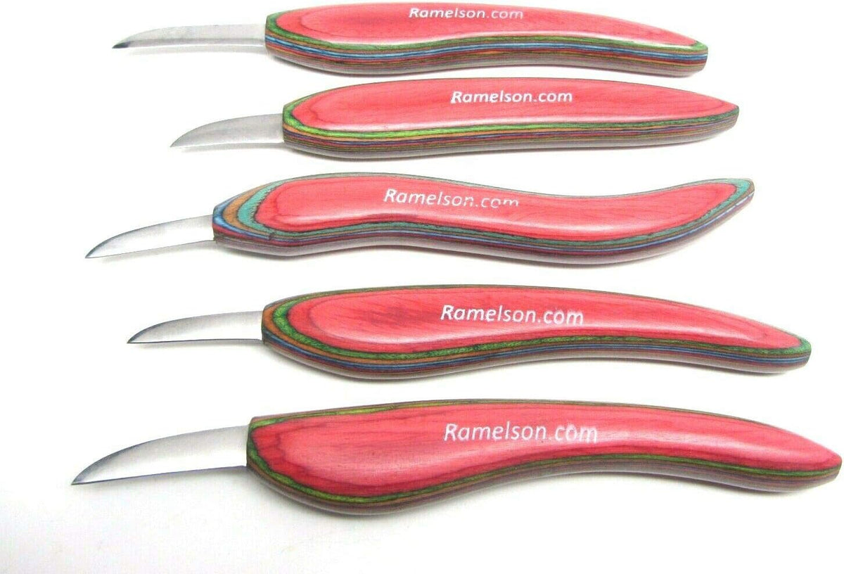 5pc Chip Whittling Wood Carving Knife Set