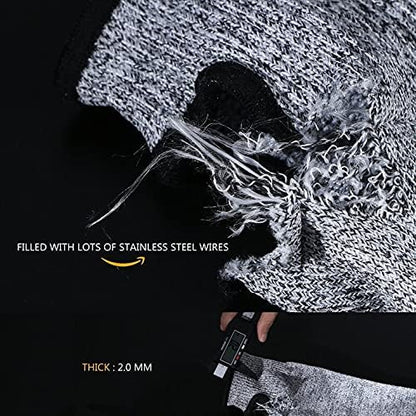 G & F 58122XL CUTShield 14-Inch Long Sleeve with Thumb Hole, Cut Resistant Level 5, Slash Resistant Sleeve(Larger Arm Width compared to size Large), Grey, X-Large, 1 Piece