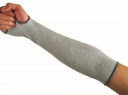 G & F 58122XL CUTShield 14-Inch Long Sleeve with Thumb Hole, Cut Resistant Level 5, Slash Resistant Sleeve(Larger Arm Width compared to size Large), Grey, X-Large, 1 Piece