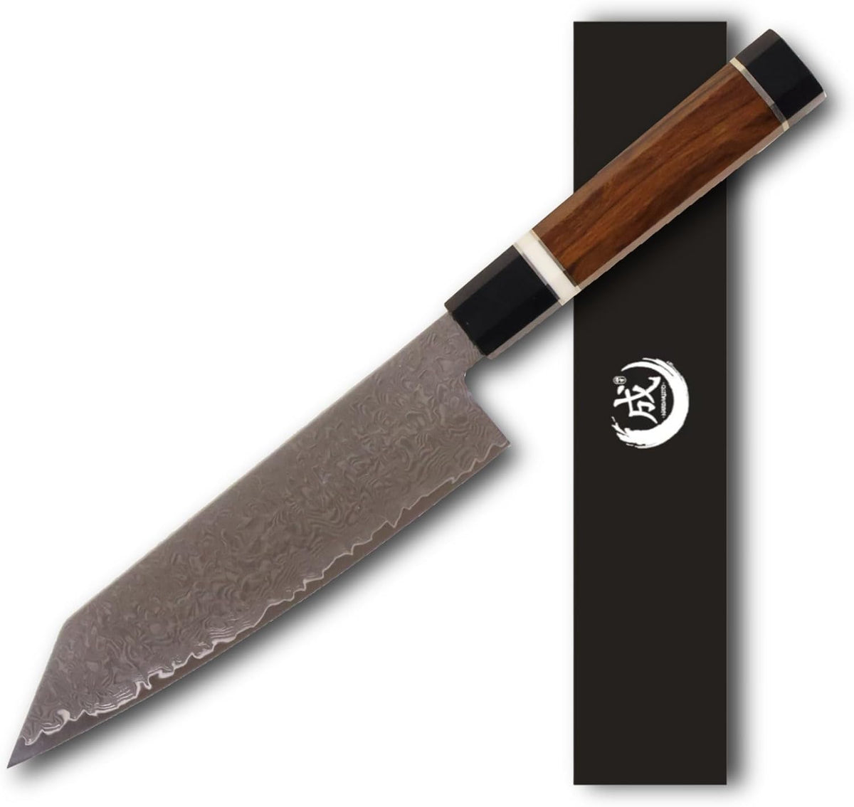 Kagetsu Kiritsuke Gyuto Chef Knife 8.5", 67 Layer Damascus Steel Japanese Style Chef Knife, Ironwood Octagonal Handle