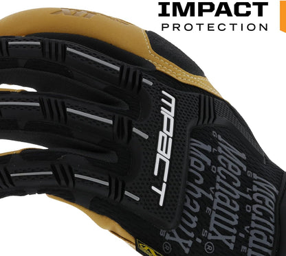 Material4x M-Pact Gloves Brown/Black, XX-Large | Abrasion-Resistant M-Pact Gloves with Machine Washable, Breathable, Tear-Resistant & Secure Fit for Hand Safety
