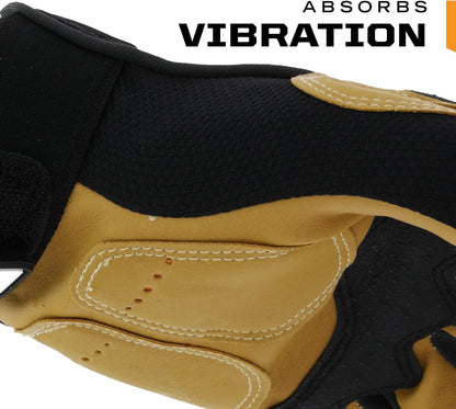 Material4x M-Pact Gloves Brown/Black, XX-Large | Abrasion-Resistant M-Pact Gloves with Machine Washable, Breathable, Tear-Resistant & Secure Fit for Hand Safety