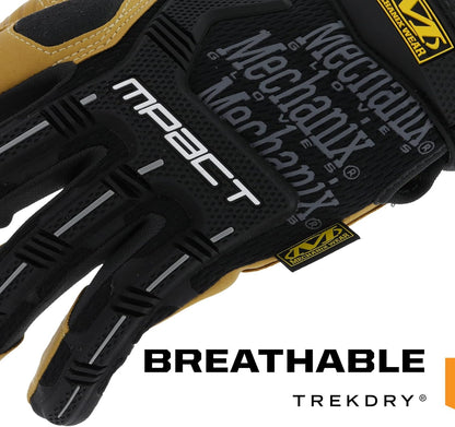 Material4x M-Pact Gloves Brown/Black, XX-Large | Abrasion-Resistant M-Pact Gloves with Machine Washable, Breathable, Tear-Resistant & Secure Fit for Hand Safety