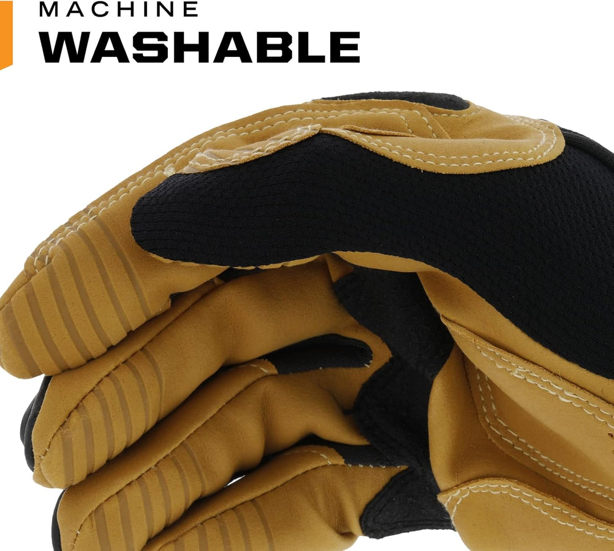 Material4x M-Pact Gloves Brown/Black, XX-Large | Abrasion-Resistant M-Pact Gloves with Machine Washable, Breathable, Tear-Resistant & Secure Fit for Hand Safety