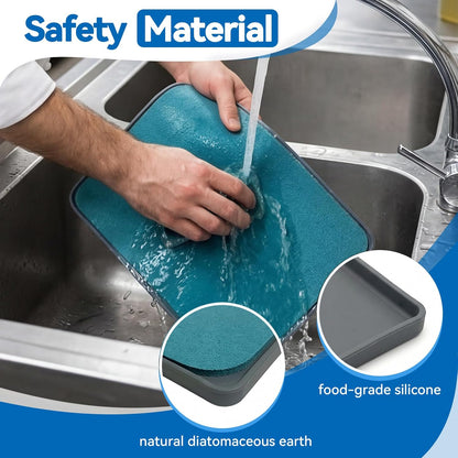 No-Mess Knife Sharpening Kit - Leak-Proof Silicone Tray & Absorbent Diatomite Mat with 15 Angled Whetstone Holder & Angle Guide | All-in-One Sharpening System