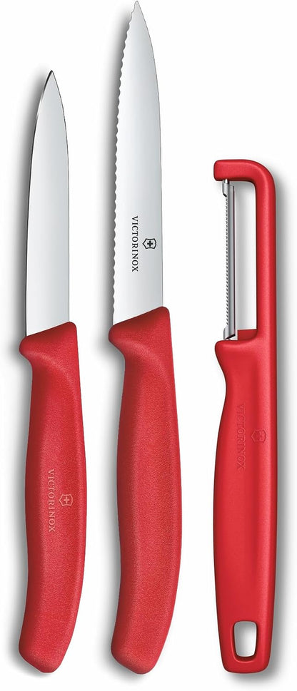 Swiss Classic 2 PC Paring Knife and I-Peeler Set, Black