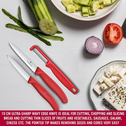 Swiss Classic 2 PC Paring Knife and I-Peeler Set, Black