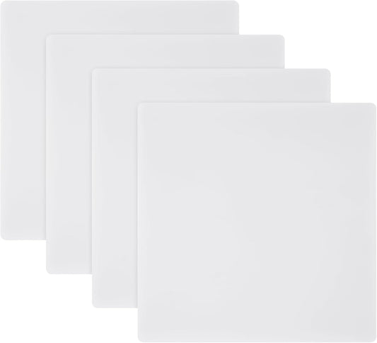 4 Pack Plastic Cutting Mats 10" x 10" Translucent Cutting Board Sewing Mat Fabric Cutter Accessories for Sewing Supplies and Quilting Tools Fabric Quilting Crafts